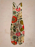 Edith | Overal Printed Jumpsuit with V-Neck