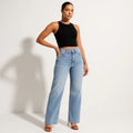 Curvola | High-Waist Wide-Leg Shaping Jeans