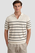 Striped Mandpoloshirt with Short Sleeves – timeless &Amp; versatile