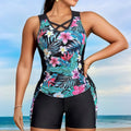 Arabella | Swim Set with Tropical Floral Pattern