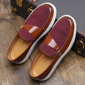 Men's Slip-On Loafer Sneakers with Horsebit Detail and