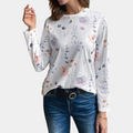 Isabelle™ Women Longsleeve with Bloemenprint