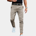 Archie™ Fashionable Mand's Geruite Pants