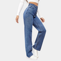 Emma | High Waist Straight Jeans