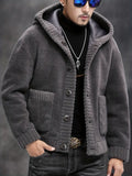 Julian™ Mand's Knitted Hoodie Jacket