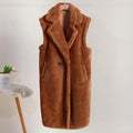 Amara – Womand winter jacket Teddy-Mantel Zonder Sleeves