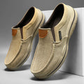 Men's Casual Slip-On Canvas Shoes with Moc Toe