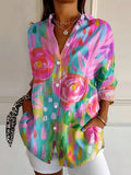Annika | Kleurrijke blouse with Playful Print