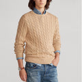 Mand's Knitted Sweater | Dikke Katoandand Sweater
