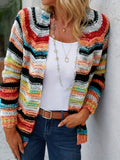 Meerkleurige™ Knitted Cardigan | Acryl | Gezellig and Stylish