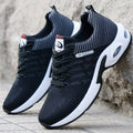 Men's Low Top Lace Up Sneakers with Knit