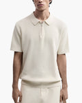 Brooks | Short Sleeves Men Half Zip Knitted Polo