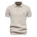 Benles | Stylish Striped Polo Shirt Knitted
