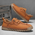 Men's Round Toe Faux Leather Lace Up Casual