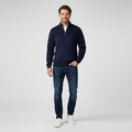 Men's Half-Zip Sweater – Stylish Henry Kraag and Casual Comfort